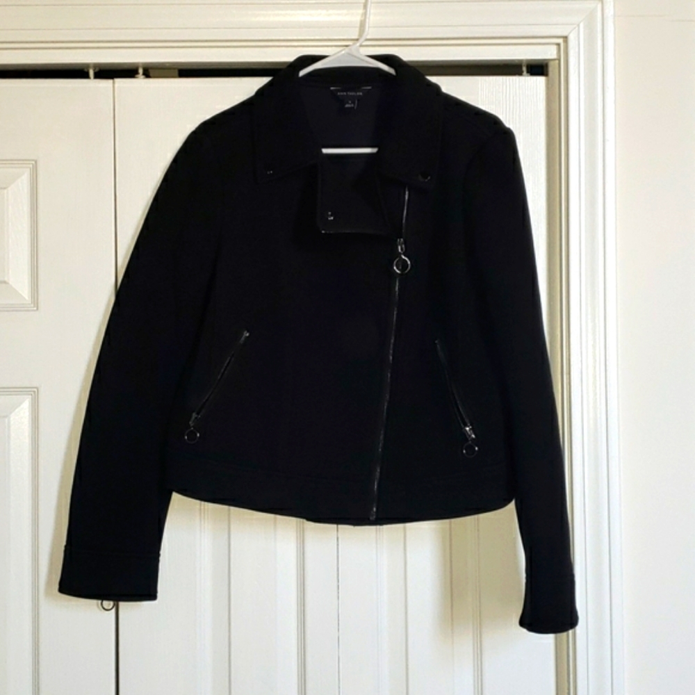 Ann Taylor Black Motorola Jacket